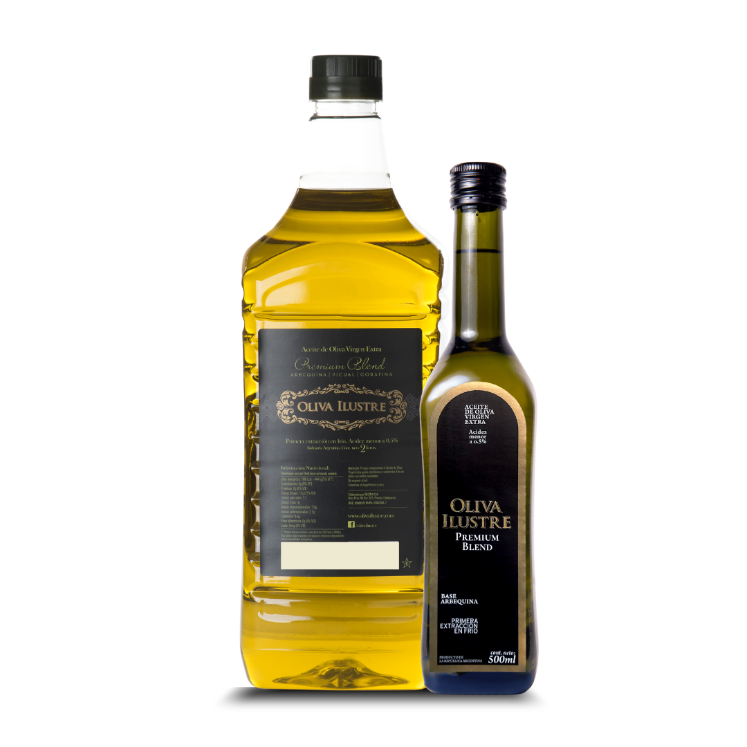 Aceite de Oliva Ilustre 2l + premium Blend 500ml