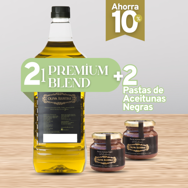 Aceite de Oliva Iustre 2l + Pastas Aceituna Negras