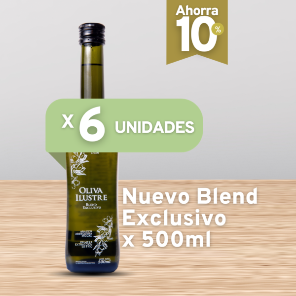Combo: Aceite de Oliva ILUSTRE Blend Exclusivo 500ml x6U
