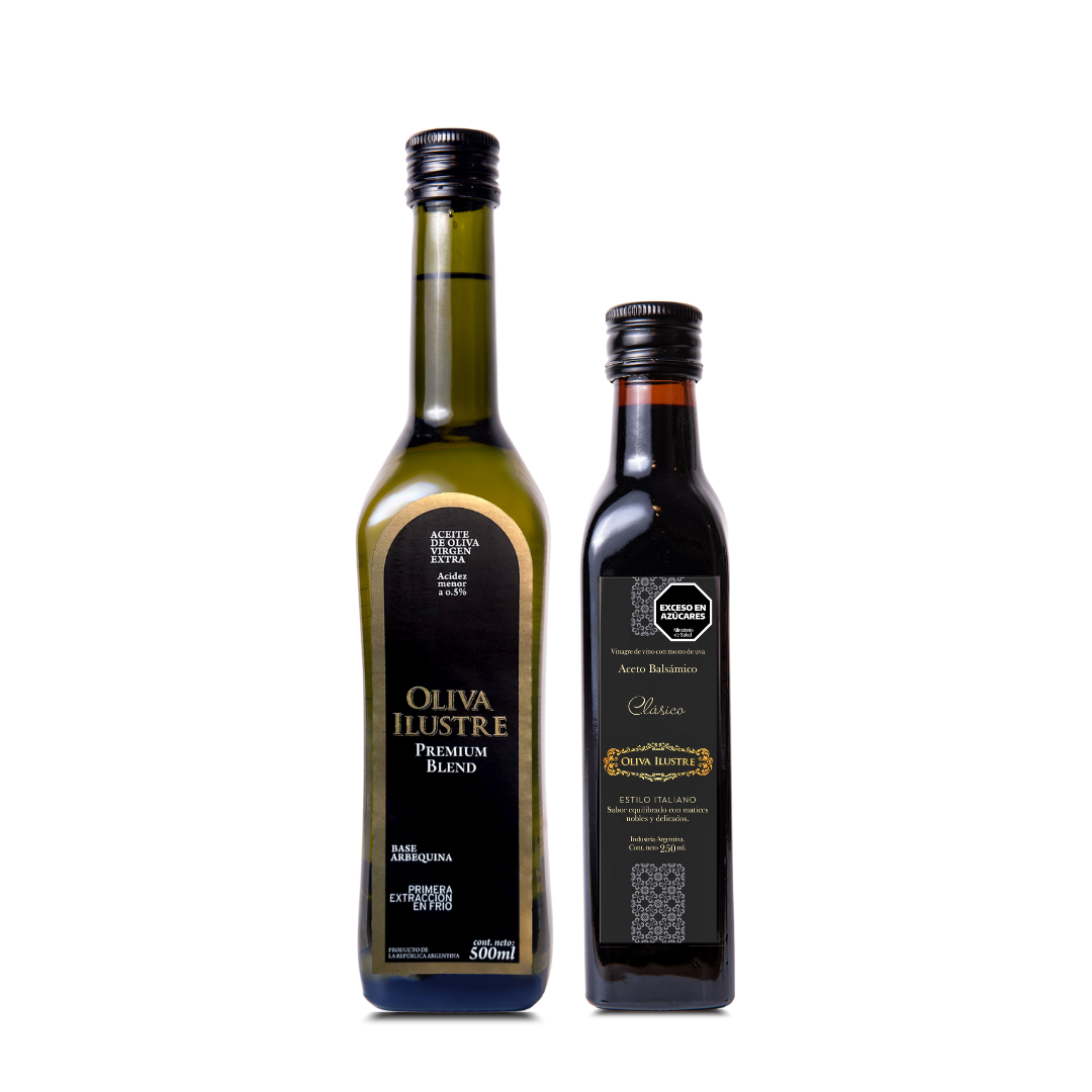 Oliva Ilustre - Combo: Aceite 500ml + Aceto Clasico 250ml